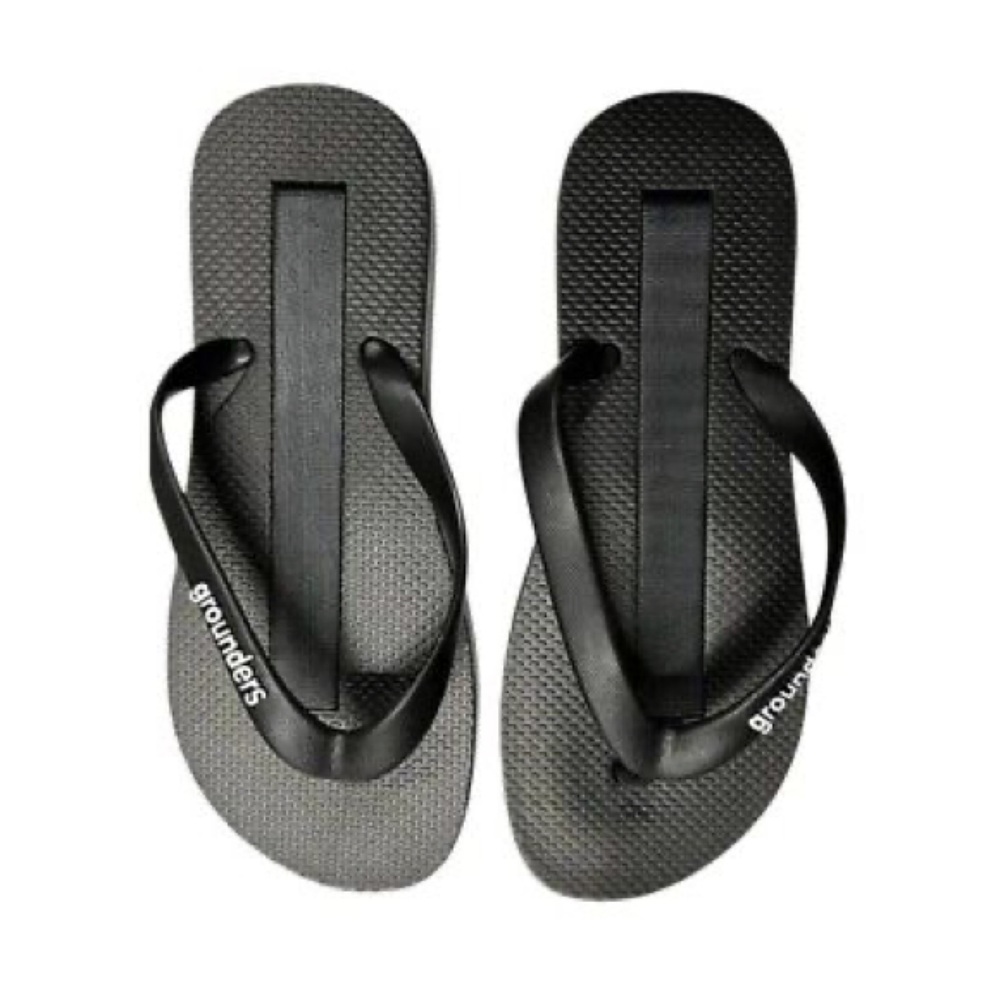 NWOT EARTHING GROUNDERS BLACK GROUNDING FLIP FLOPS